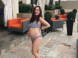 LOOK: Pregnant Saab Magalona wows in two-piece swimsuit